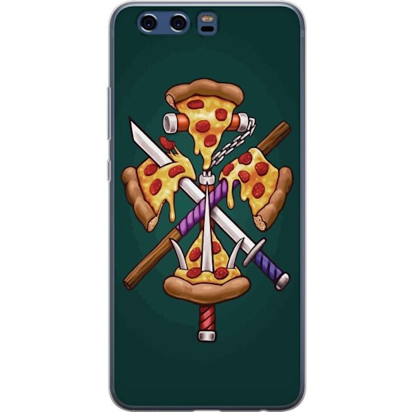 Huawei P10 Genomskinligt Skal Pizza