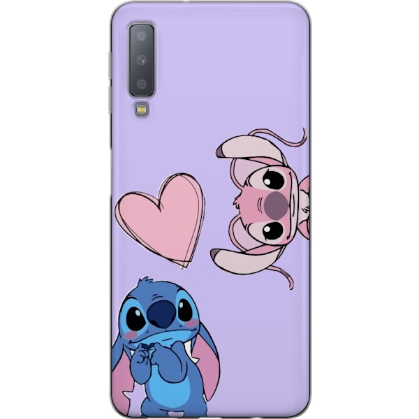 Samsung Galaxy A7 (2018) Genomskinligt Skal Stitch Mode