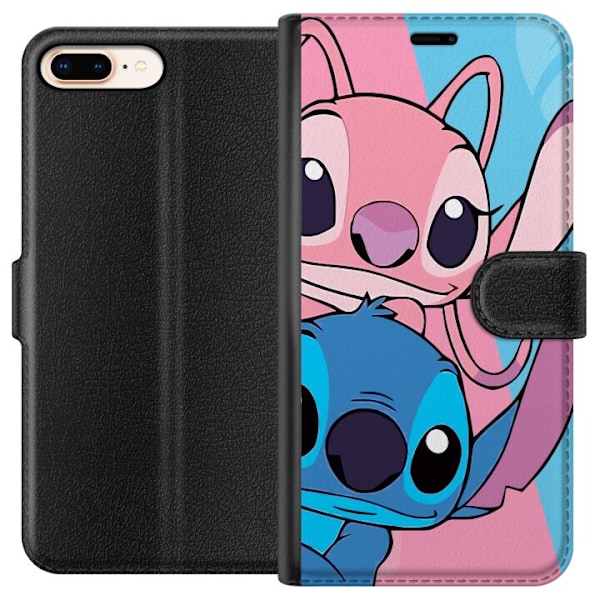 Apple iPhone 8 Plus Lompakkokotelo Stitch & Angel