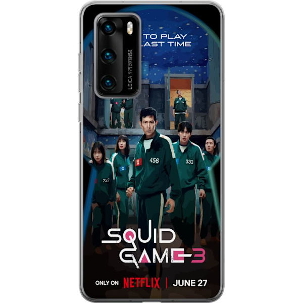 Huawei P40 Läpinäkyvä kuori Squid Game Kausi 3 TV-sarjan hahmot Suositut TV-sarja Motiivit Ikoni Jännitys Draama Aasialainen suunnittelu Trendi