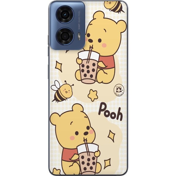 Motorola Moto G24 Läpinäkyvä kuori Nalle Pooh - klassinen karhumotiivi uudessa tulkinnassa