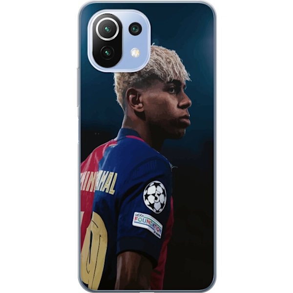 Xiaomi 11 Lite 5G NE Läpinäkyvä kuori Lamine Yamal - Barcelonan ihmelapsi fokuksessa