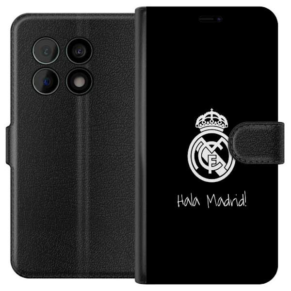 OnePlus 10 Pro Tegnebogsetui Real Madrid Emblem Fodbold Stolthed Hvid Guld Klubmærke Champions La Liga Fans Ikonisk Sport