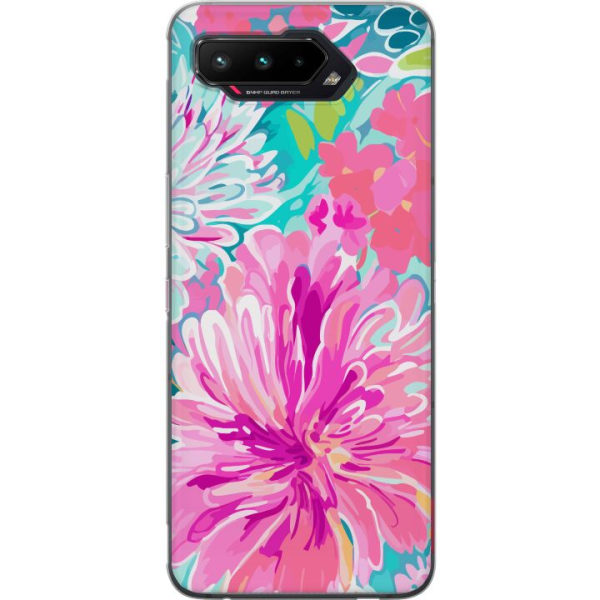 Asus ROG Phone 5 Gennemsigtig cover Blomsterrebs