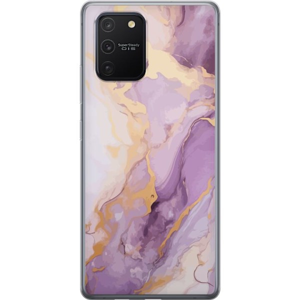 Samsung Galaxy S10 Lite Läpinäkyvä kuori Marmori Violetti K