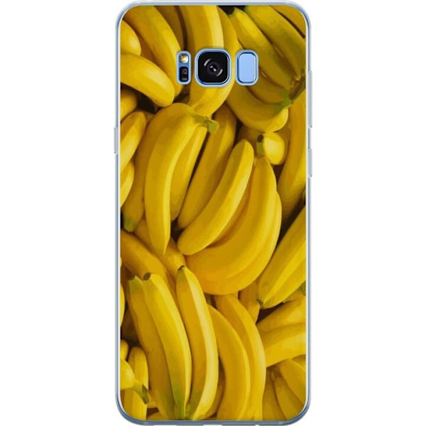 Samsung Galaxy S8 Genomskinligt Skal Banana Pattern – lekfullt mönster med gula bananer