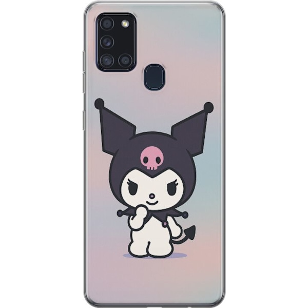Samsung Galaxy A21s Genomskinligt Skal Kawaii Sanrio Kuromi