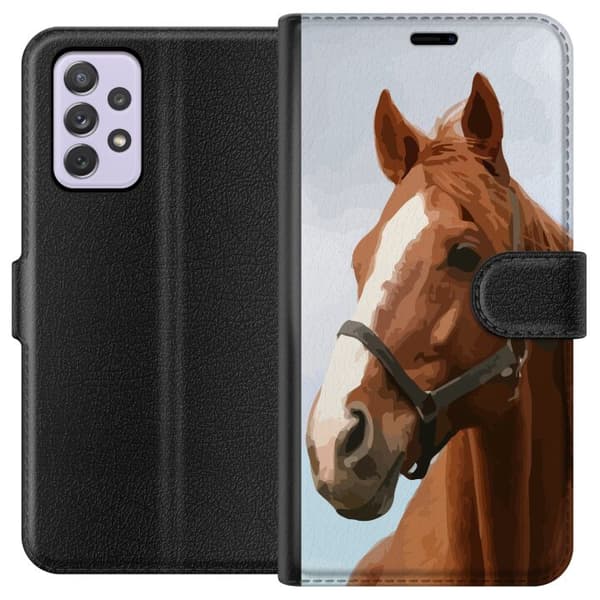 Kompatibelt Plånboksfodral till Samsung Galaxy A52s 5G Häst
