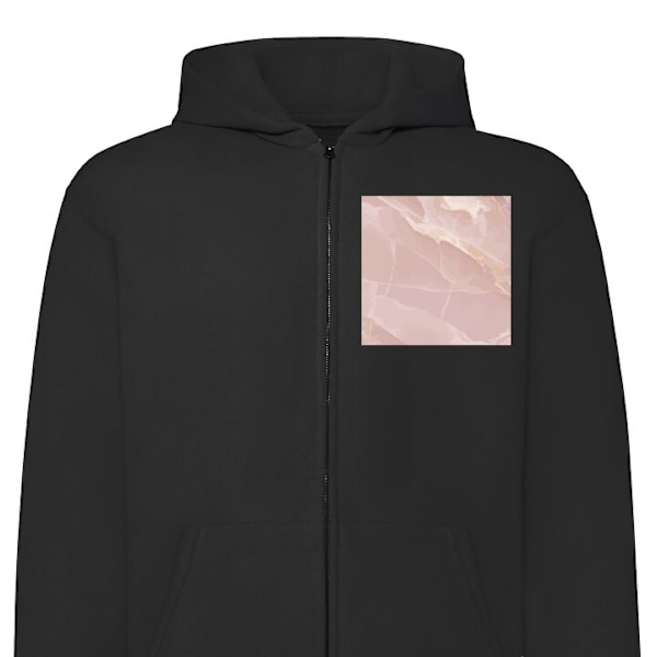 Zip-Hoodie | Hættetrøje med Lynlås til Voksne Marmar sort XXL