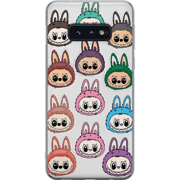 Samsung Galaxy S10e Läpinäkyvä kuori Labubu Macaron Monster