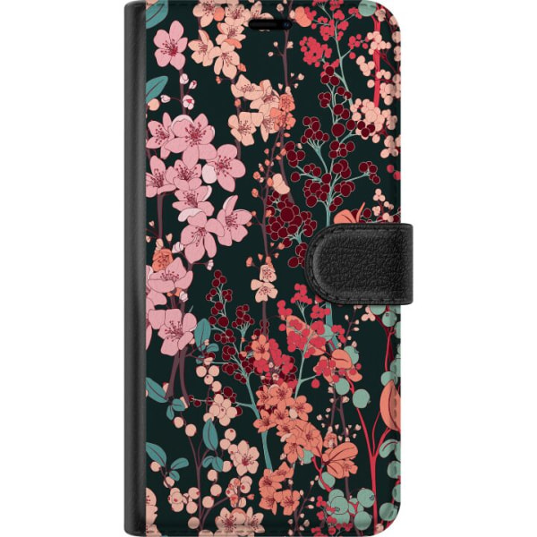 Samsung Galaxy S22 5G Tegnebogsetui Blomster
