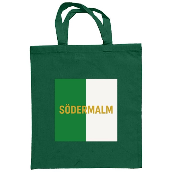 Mulepose | Holdbar Indkøbstaske i Stof Södermalm - fodbold Mørkegrøn one size