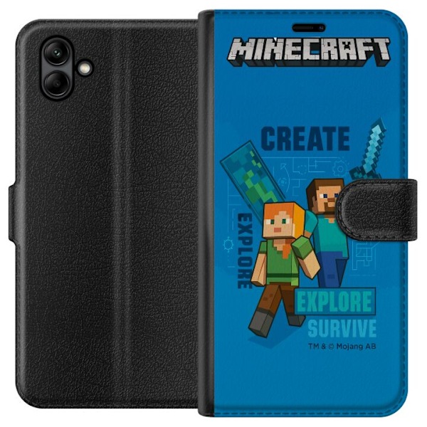 Samsung Galaxy A05 Tegnebogsetui Minecraft Huler