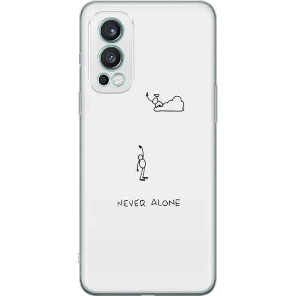 OnePlus Nord 2 5G Läpinäkyvä kuori Ei koskaan yksin