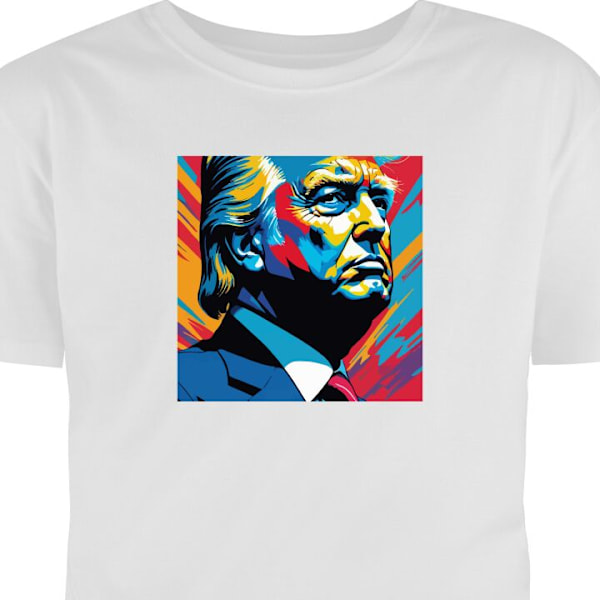 T-shirt för Vuxen | Klassisk Vuxen-T-shirt Trump vit XL