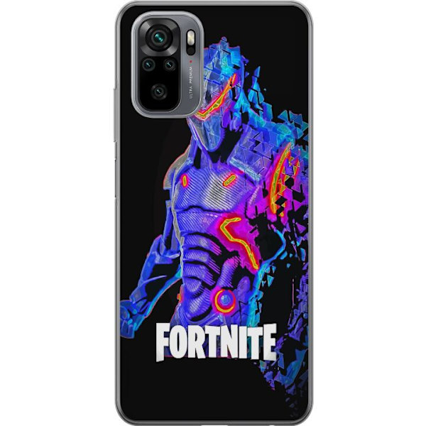 Xiaomi Redmi Note 10S Gennemsigtig cover Fortnite