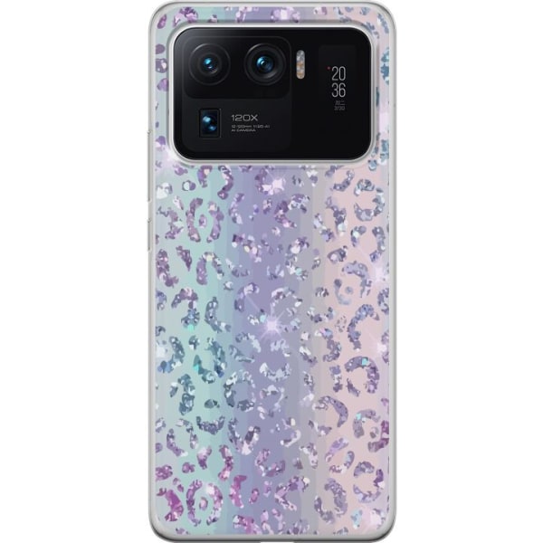 Xiaomi Mi 11 Ultra Läpinäkyvä kuori Glitter Leopard