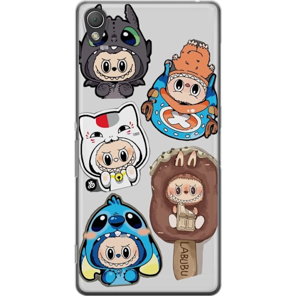 Sony Xperia Z3 Gjennomsiktig deksel Labubu figure samling - Pop Mart Labubu The Monsters i fargerik design