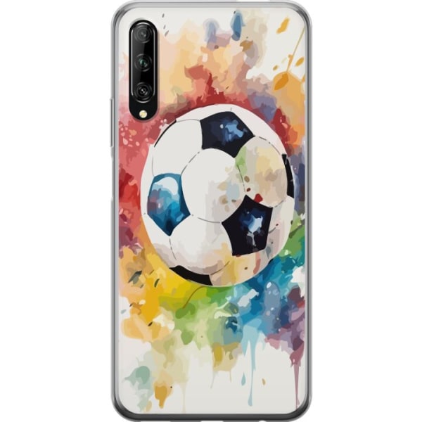 Huawei P smart Pro 2019 Genomskinligt Skal Fotboll