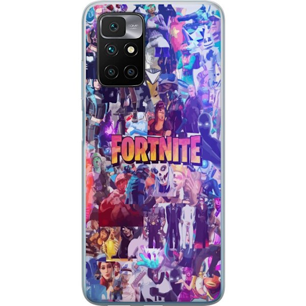 Xiaomi Redmi 10 Gjennomsiktig deksel Fortnite