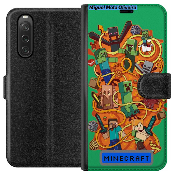 Sony Xperia 10 V Tegnebogsetui Minecraft