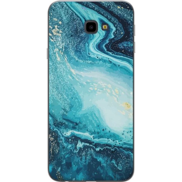 Samsung Galaxy J4+ Genomskinligt Skal Konstmönster