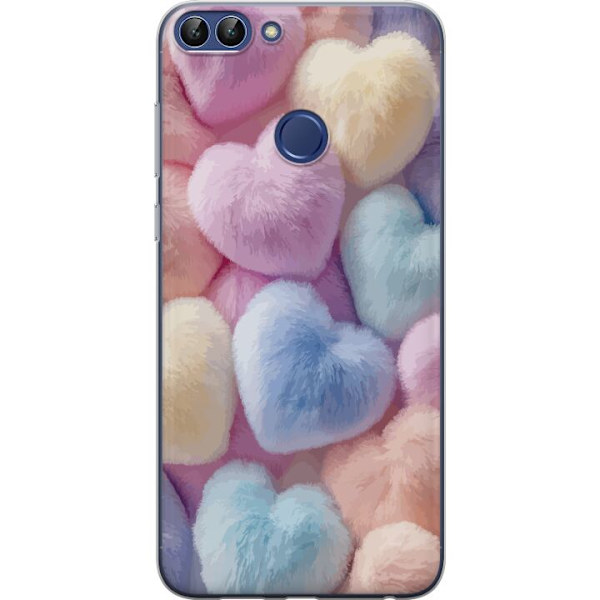 Huawei P smart Genomskinligt Skal Hjärtan Kärlek Grafisk Design Romantiskt Motiv Populärt Symbol Grafiskt Mönster Dekoration