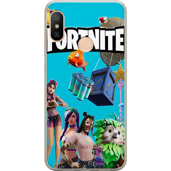 Xiaomi Redmi 6 Pro Läpinäkyvä kuori Fortnite