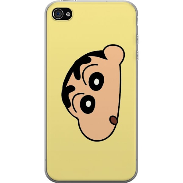 Apple iPhone 4 Genomskinligt Skal Peeking Shinchan