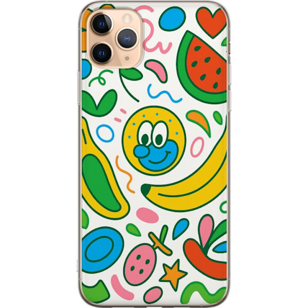 Apple iPhone 11 Pro Max Läpinäkyvä kuori Perhosverho