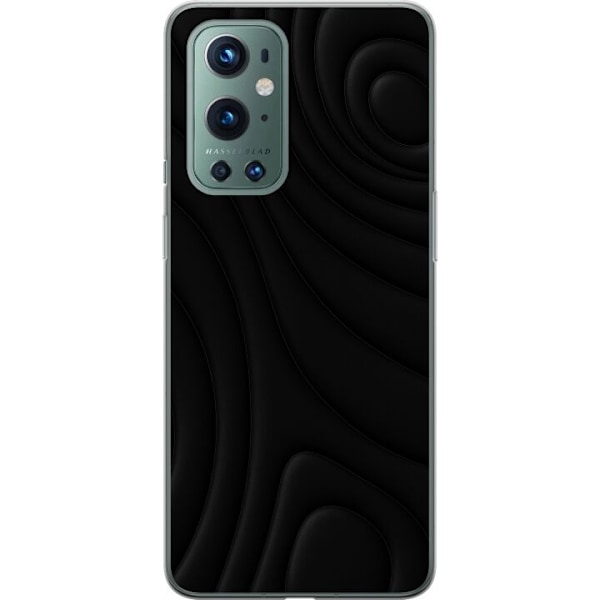 OnePlus 9 Pro Gennemsigtig cover Sorte Bølger