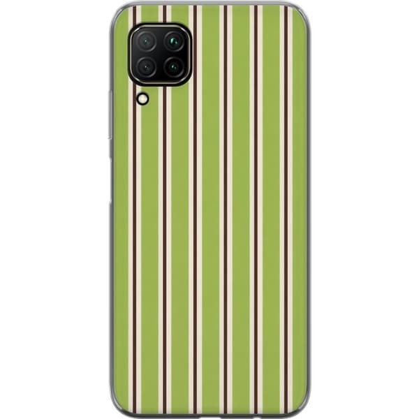Kompatibelt Mobildeksel til Huawei P40 lite Matcha Stripe grønn