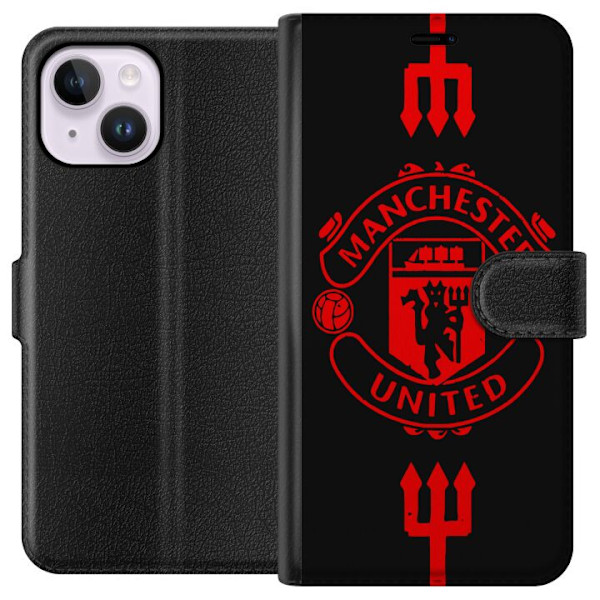 Apple iPhone 14 Plus Lompakkokotelo ManchesterUnited