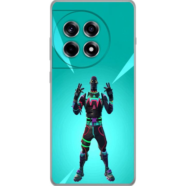 OnePlus 12R Gennemsigtig cover sort ridder fortnite