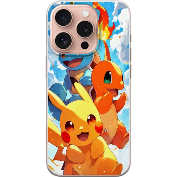Apple iPhone 16 Pro Gjennomsiktig deksel Pocket Creatures - in