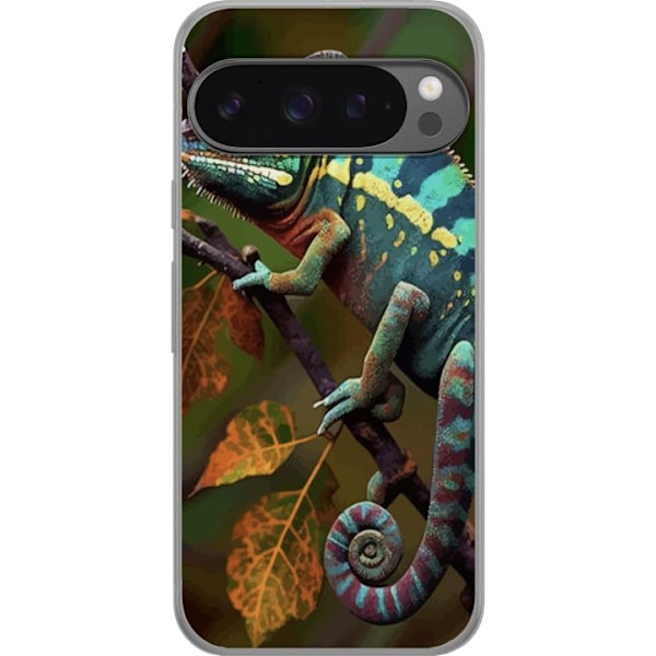 Google Pixel 9 Pro XL Gennemsigtig cover Edderkop Grafisk Streetwear Design Dyremønster Moderne Bylivsstil Populært Motiv Kreativ Kunst Trend