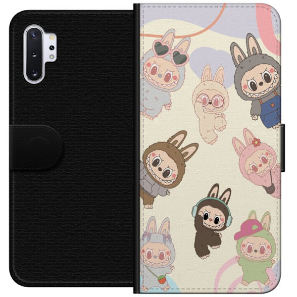 Samsung Galaxy Note10+ Lompakkokotelo Labubu Pop Mart Kokoelma Motiivi Figuuri Kokoelma Suunnittelu Suosittu Taidelelu Pop Mart Luova Graafinen