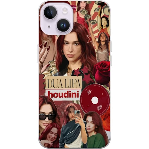 Apple iPhone 15 Gjennomsiktig deksel Dua Lipa – Fashion & St