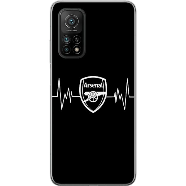 Xiaomi Mi 10T 5G Läpinäkyvä kuori Arsenal