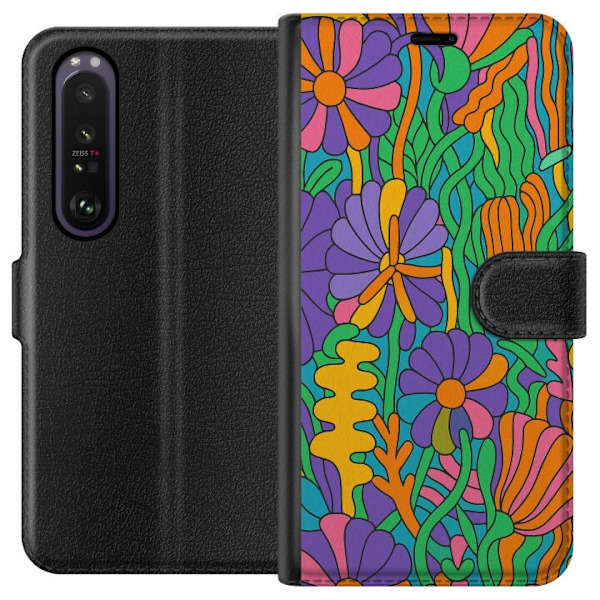Sony Xperia 1 III Lompakkokotelo Värien räjähdys