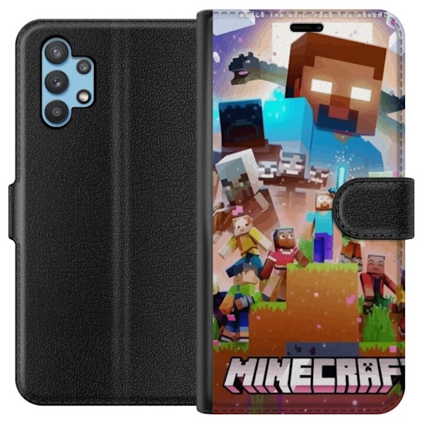 Samsung Galaxy A32 5G Tegnebogsetui Minecraft
