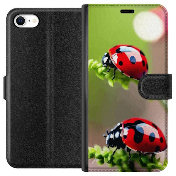 Apple iPhone 6s Lompakkokotelo Leppäkerttu Hyönteinen Onni Symboli Luontoaihe Suosittu Graafinen Motiivi Koristelu Kesäkiertue