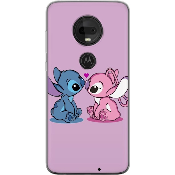 Motorola Moto G7 Gennemsigtig cover lilo & stitch 2025