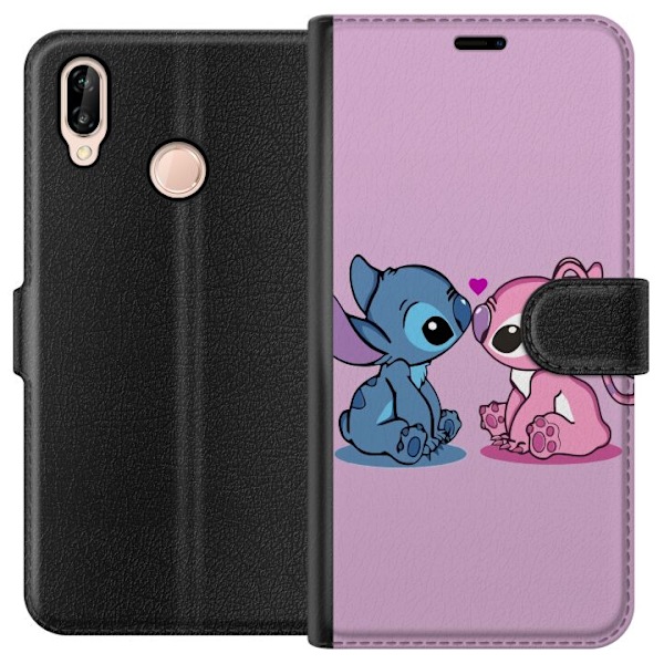 Huawei P20 lite Tegnebogsetui lilo & stitch 2025