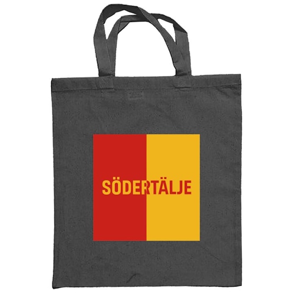 Mulepose | Holdbar Indkøbstaske i Stof Södertälje – fodbold Mørkegrå one size