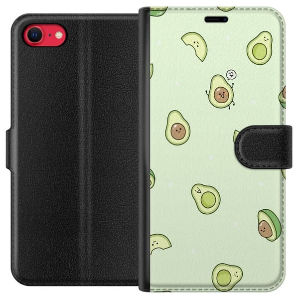 Kompatibel Tegnebogsetui til Apple iPhone 8 Avocado Mønster