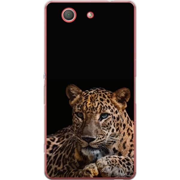 Sony Xperia Z3 Compact Gennemsigtig cover Leopard