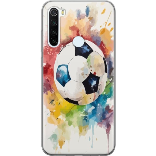 Xiaomi Redmi Note 8 Gjennomsiktig deksel Fotball