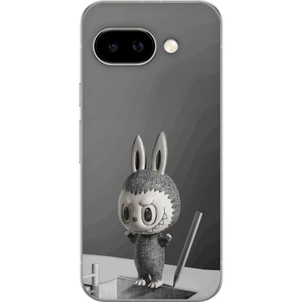 Google Pixel 9a Gjennomsiktig deksel Pop Mart MEGA LABUBU LABUBU Sketch 1000%