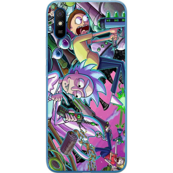 Xiaomi Redmi 9A Genomskinligt Skal Rick and Morty